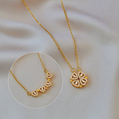 Collier Amora Quadrifolia | Or blanc