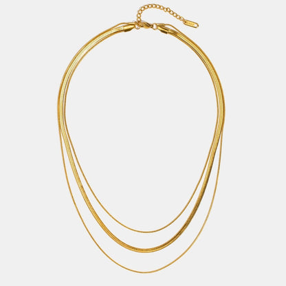Collier en chaîne multilayer en or