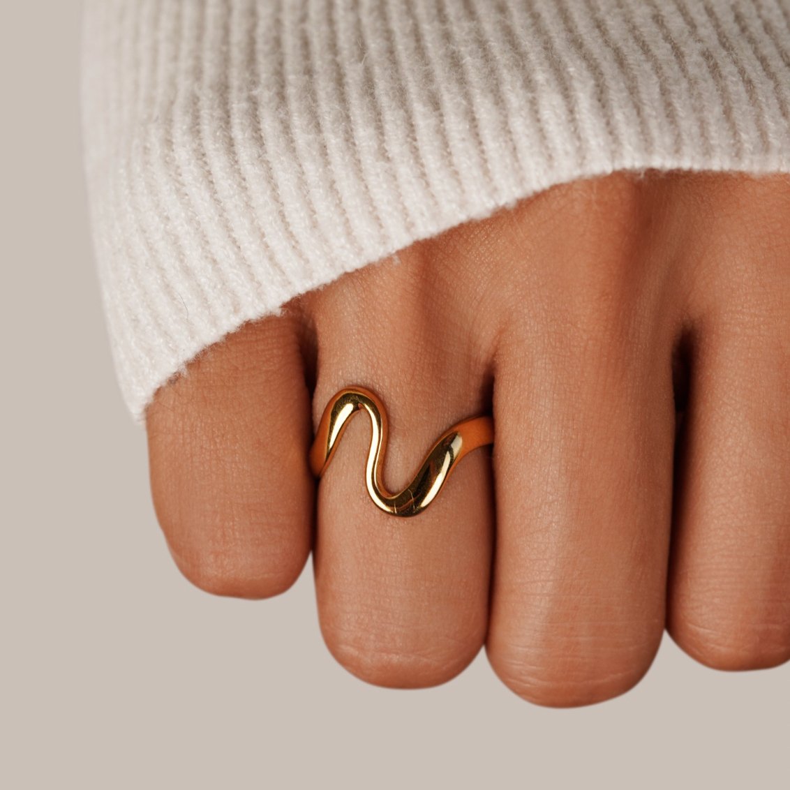Bague Vague Dorée