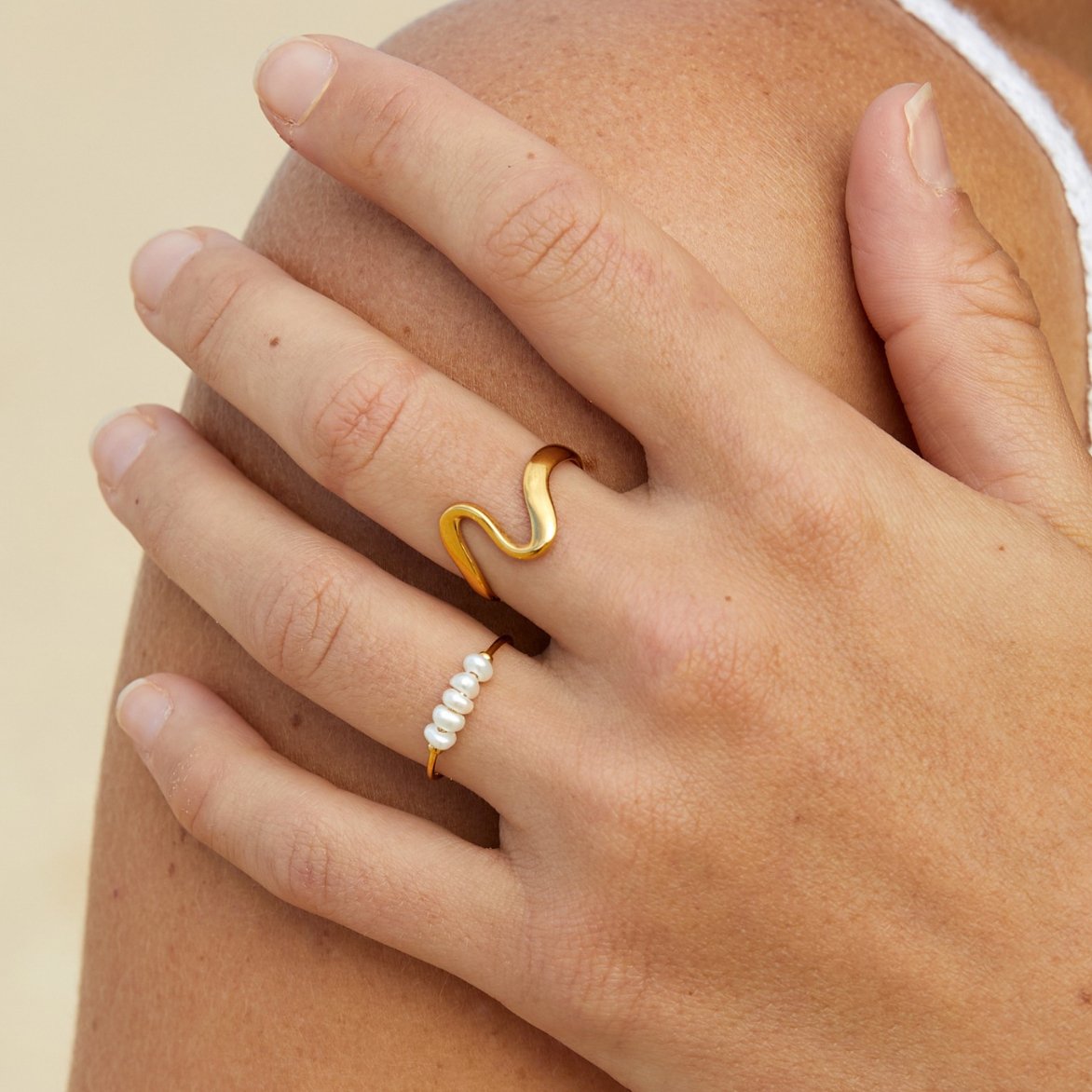 Bague Vague Dorée