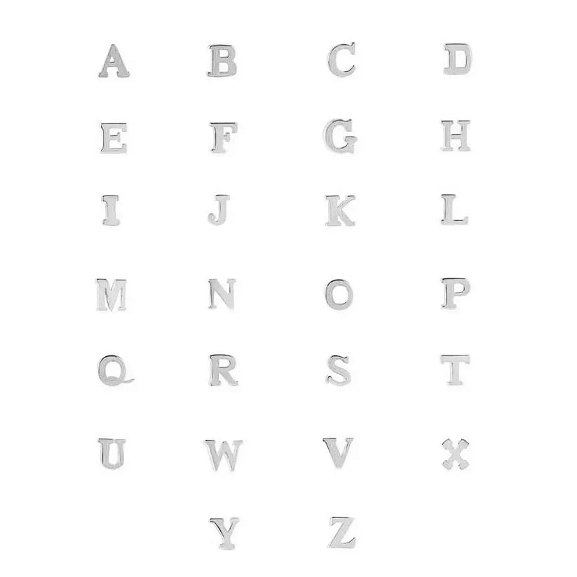 Bracelet initial Vita Signa | Or blanc