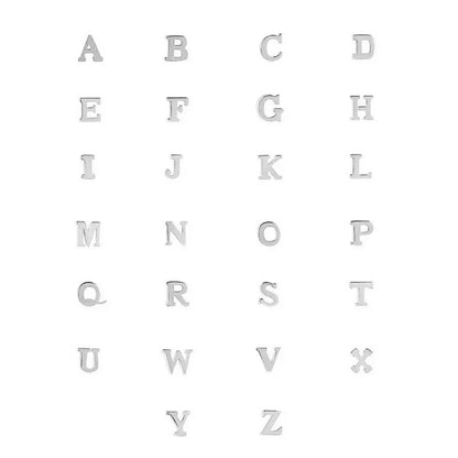 Bracelet initial Vita Signa | Or blanc
