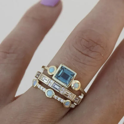 Ensemble bagues Timeless Azure | Or