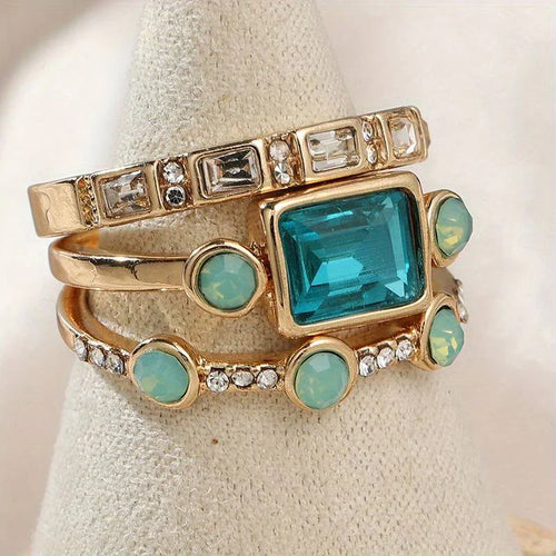 Ensemble bagues Timeless Azure | Or