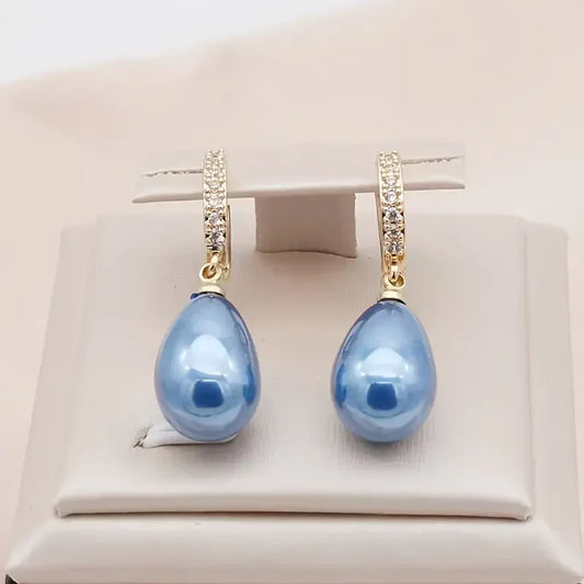 Boucles d’oreilles Blue Ocean Dew | Or