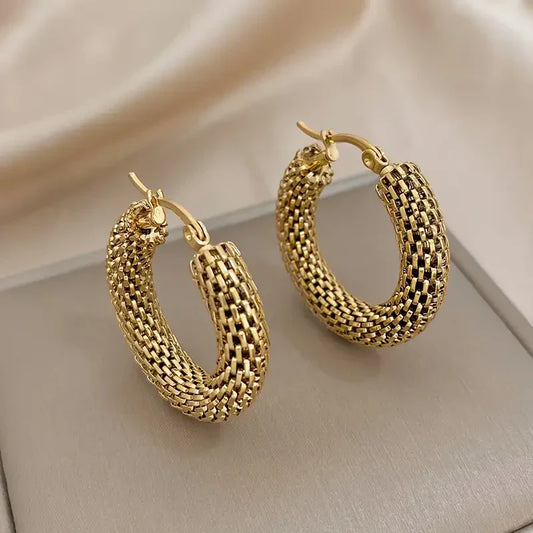 Boucles d’oreilles Golden Tide Hoop | Or