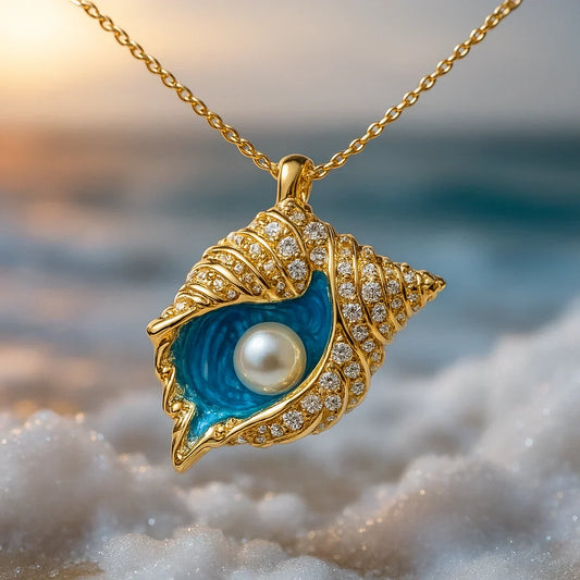 Collier Radiant Pearl Seashell | Or