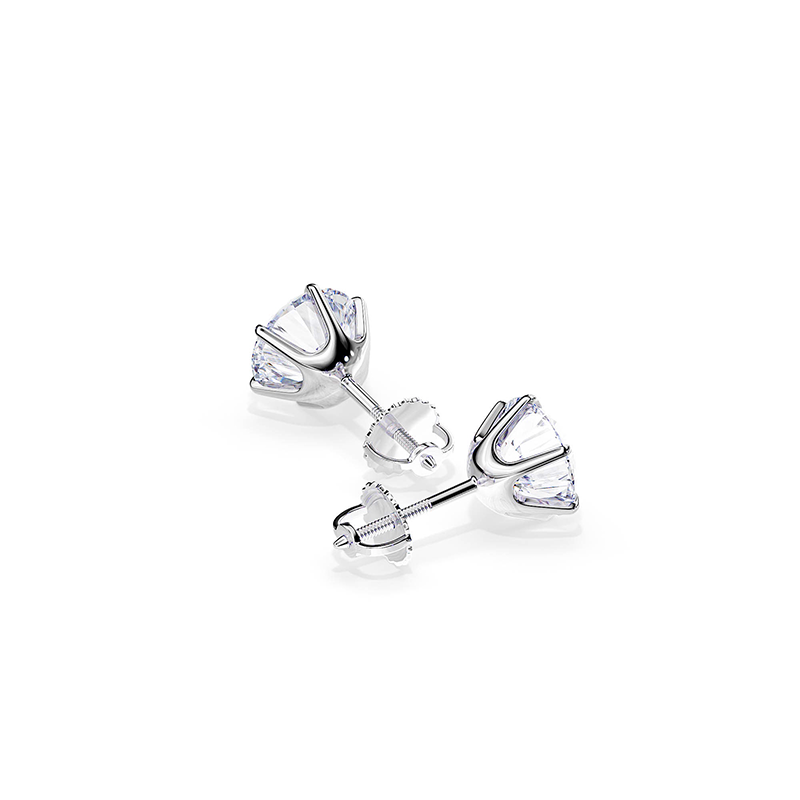 Boucles d’oreilles Tera | Or blanc