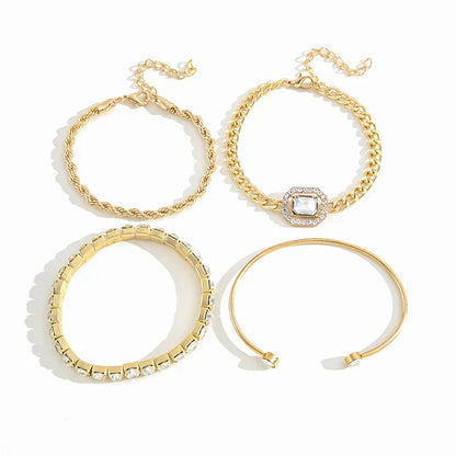 Ensemble bracelet Domitia Calvina | Or blanc